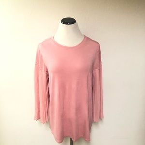 LANE BRYANT Blush Pink Top Blouse Plus 14/16 1X